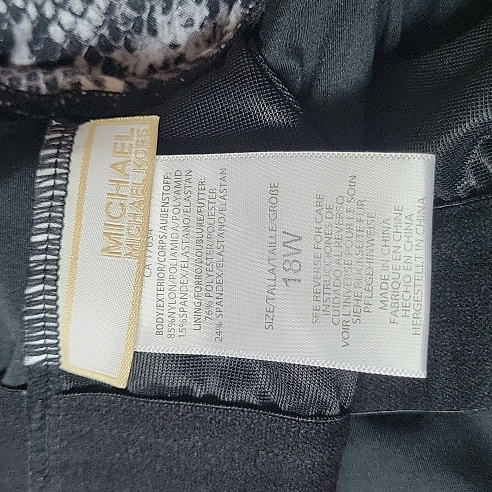 Michael Kors Patchwork Snakeskin One Shoulder Swi… - image 5